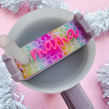 Load image into Gallery viewer, Tumbler Topper - Rainbow Cheetah