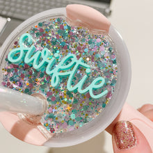 Load image into Gallery viewer, Glitter Shaker Tumbler Topper - Custom