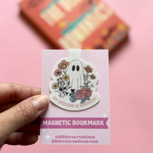 Load image into Gallery viewer, My Weekend is Boooked! Ghost Magnetic Bookmark