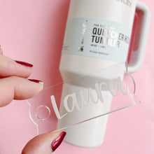 Load image into Gallery viewer, Tumbler Topper - Clear Engraved