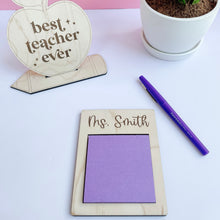 Load image into Gallery viewer, Teacher Post-It Note Holder