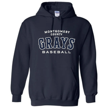 Load image into Gallery viewer, MoCo Grays Retro Logo Hoodie - Navy