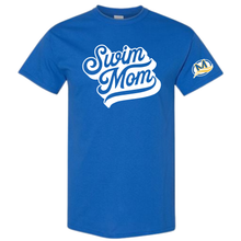 Load image into Gallery viewer, Retro Swim Mom Tee - Royal Blue