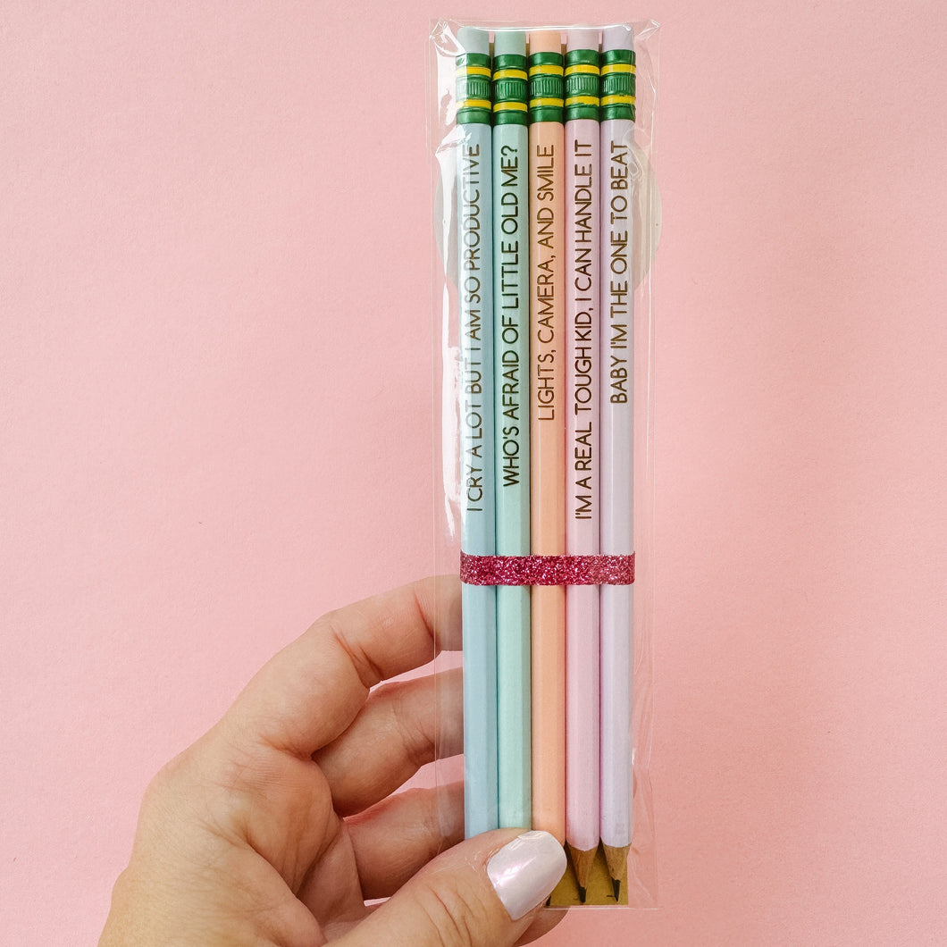 Swiftie Quotes Pencils