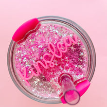 Load image into Gallery viewer, Glitter Shaker Tumbler Topper - Custom
