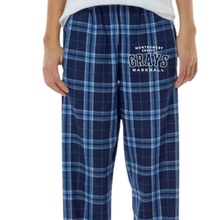 Load image into Gallery viewer, MoCo Grays Logo Flannel Pants (Youth)
