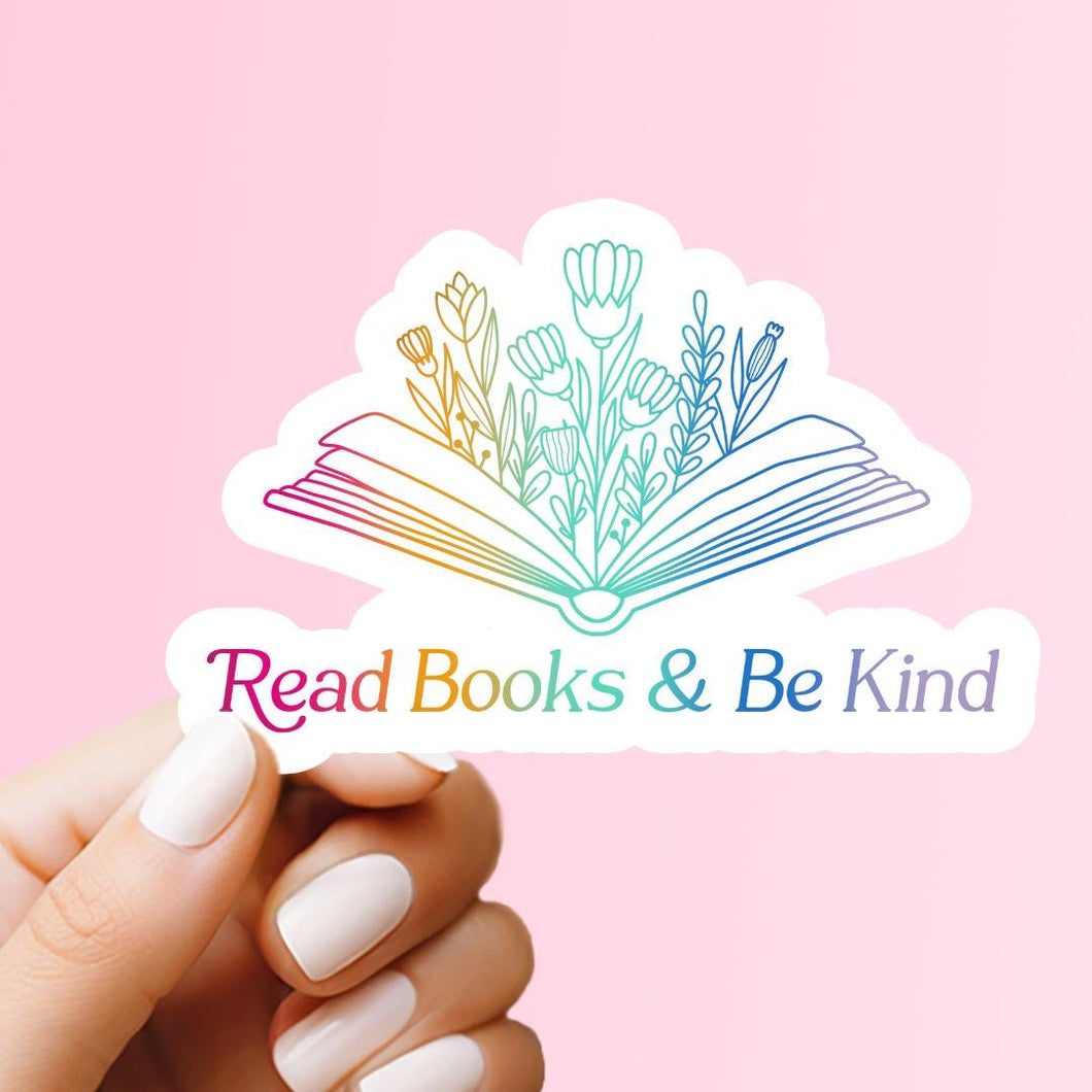 Read Books and Be Kind Sticker