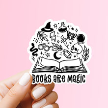 Load image into Gallery viewer, Books are Magic Sticker
