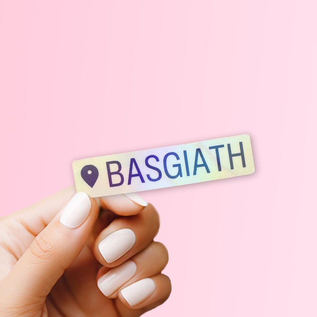 Fourth Wing: Basgiath Location Tag Sticker