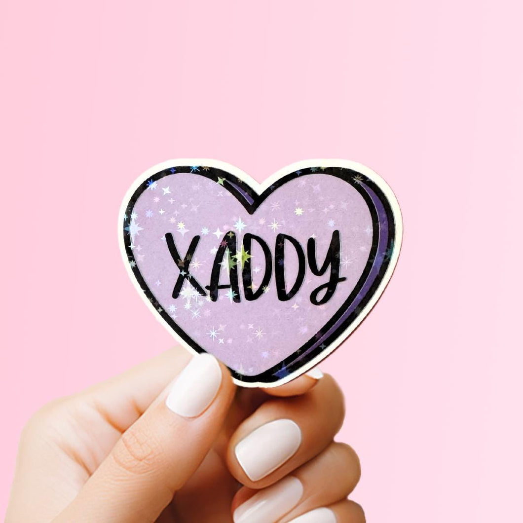 Xaddy Xaden Candy Heart Sticker