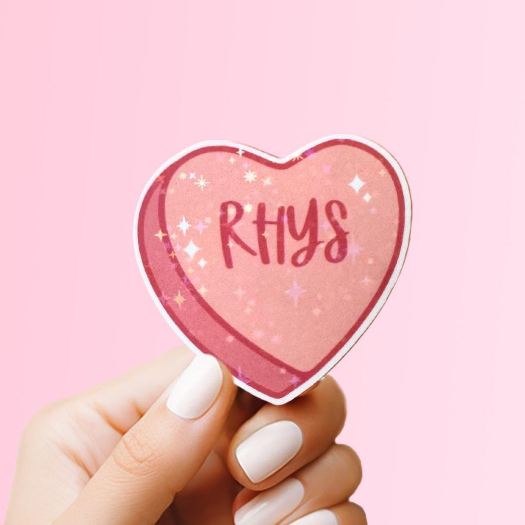 ACOTAR Bat Boys Candy Heart Sticker