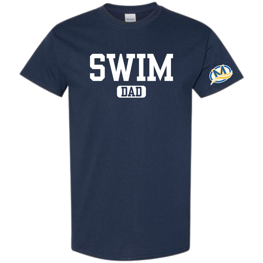Swim Dad Short Sleeve Tee - Navy