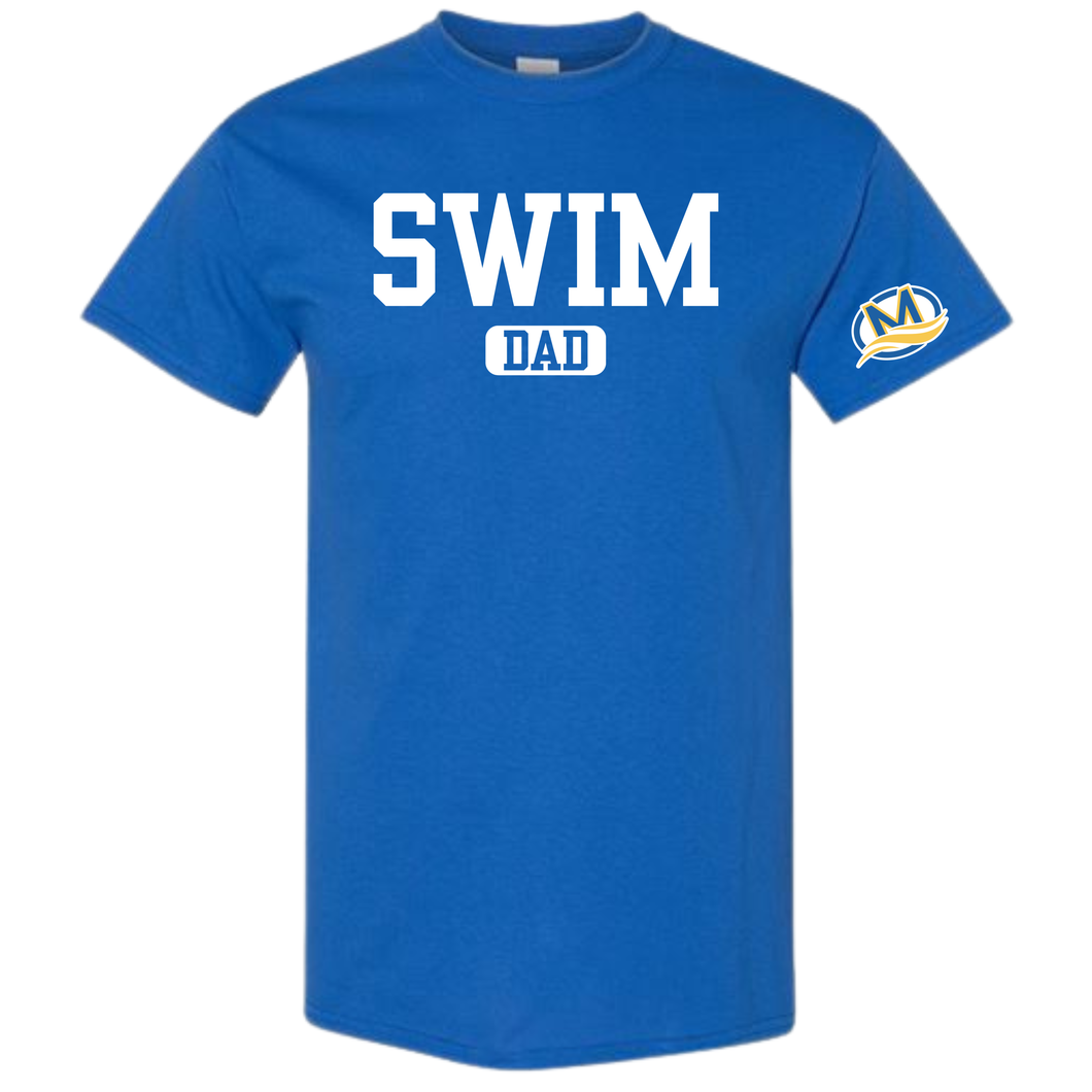 Swim Dad Short Sleeve Tee - Royal Blue