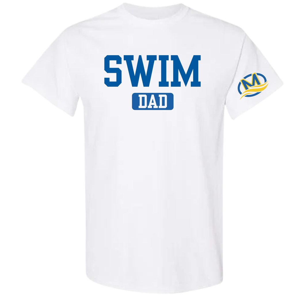 Swim Dad Short Sleeve Tee - White