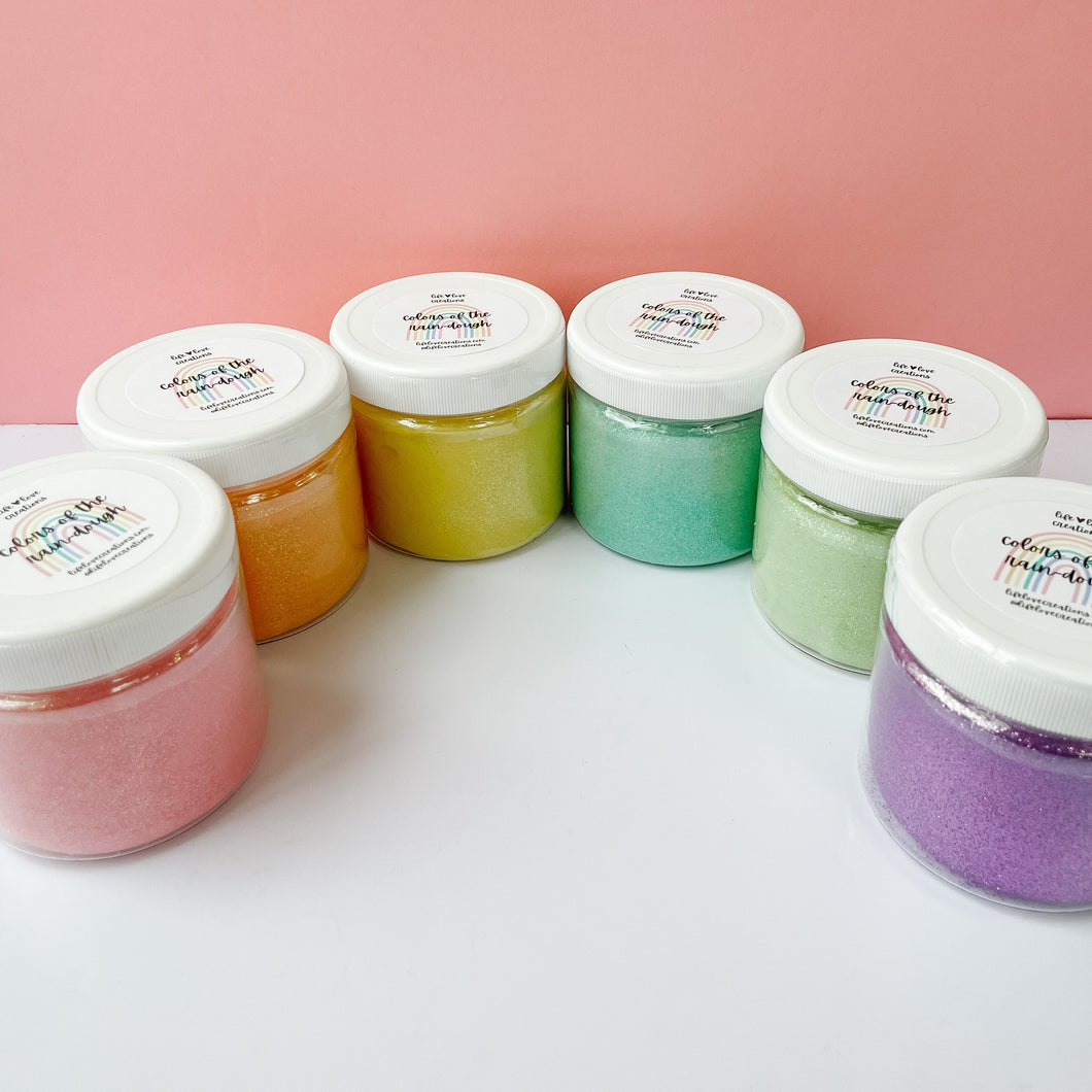 Colors of the Rain-Dough Jar