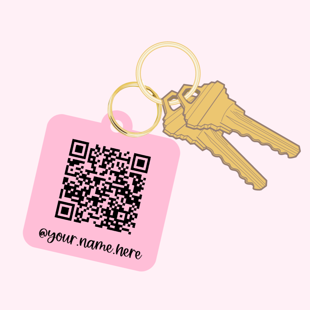 Custom QR Code Keychain